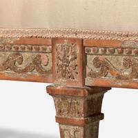 An Italian Neoclassical style painted wood bench late 19th / 20th century