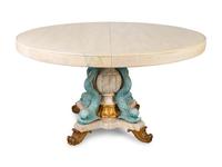 An Italian Empire Style Parcel-Gilt and Painted Center Table — 20TH CENTURY