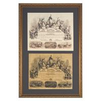 [Americana] Engraved Centennial International Exhibition Stock Certificate
