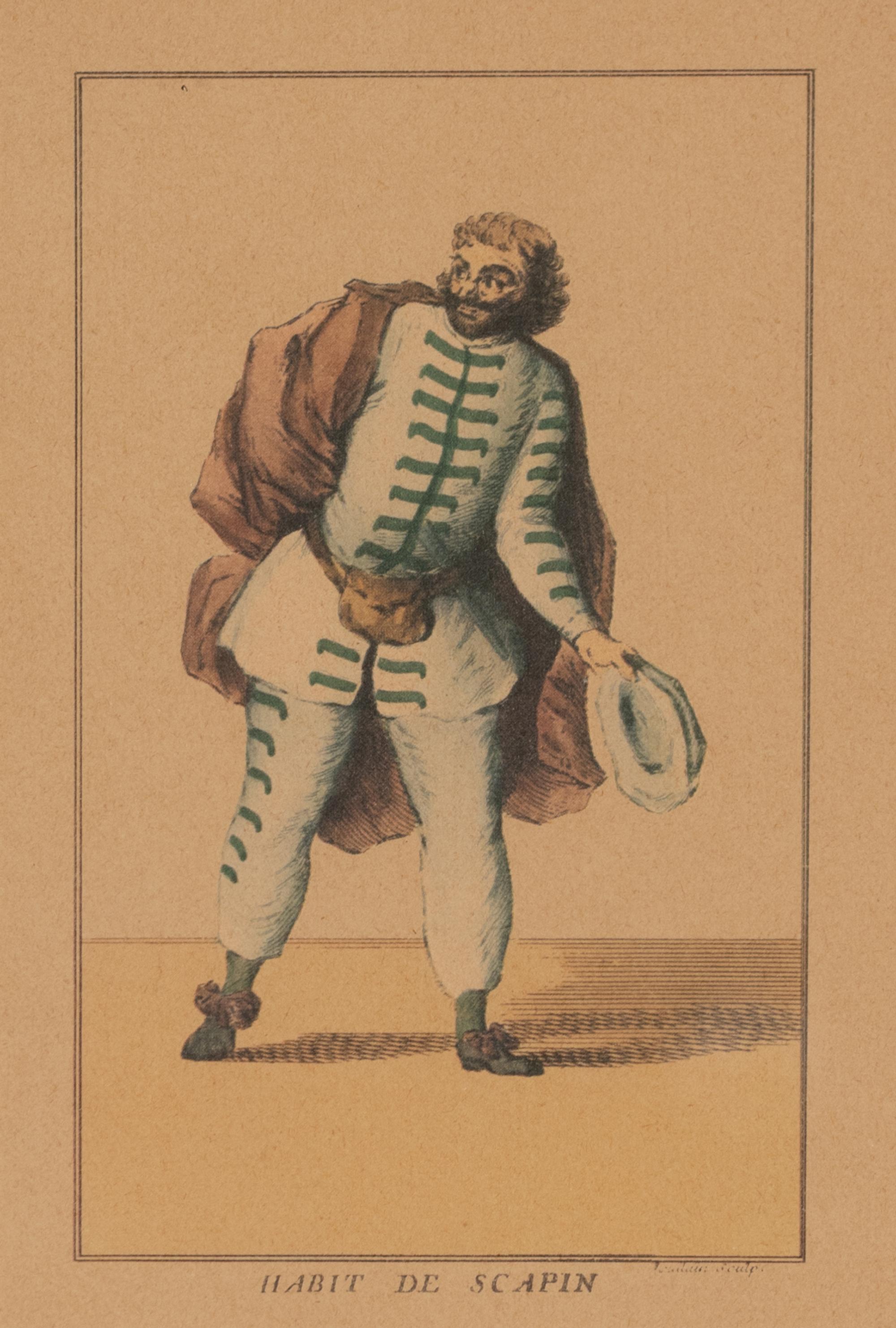 A Group of Four Colored Engravings from Histoire du Théâtre Italien