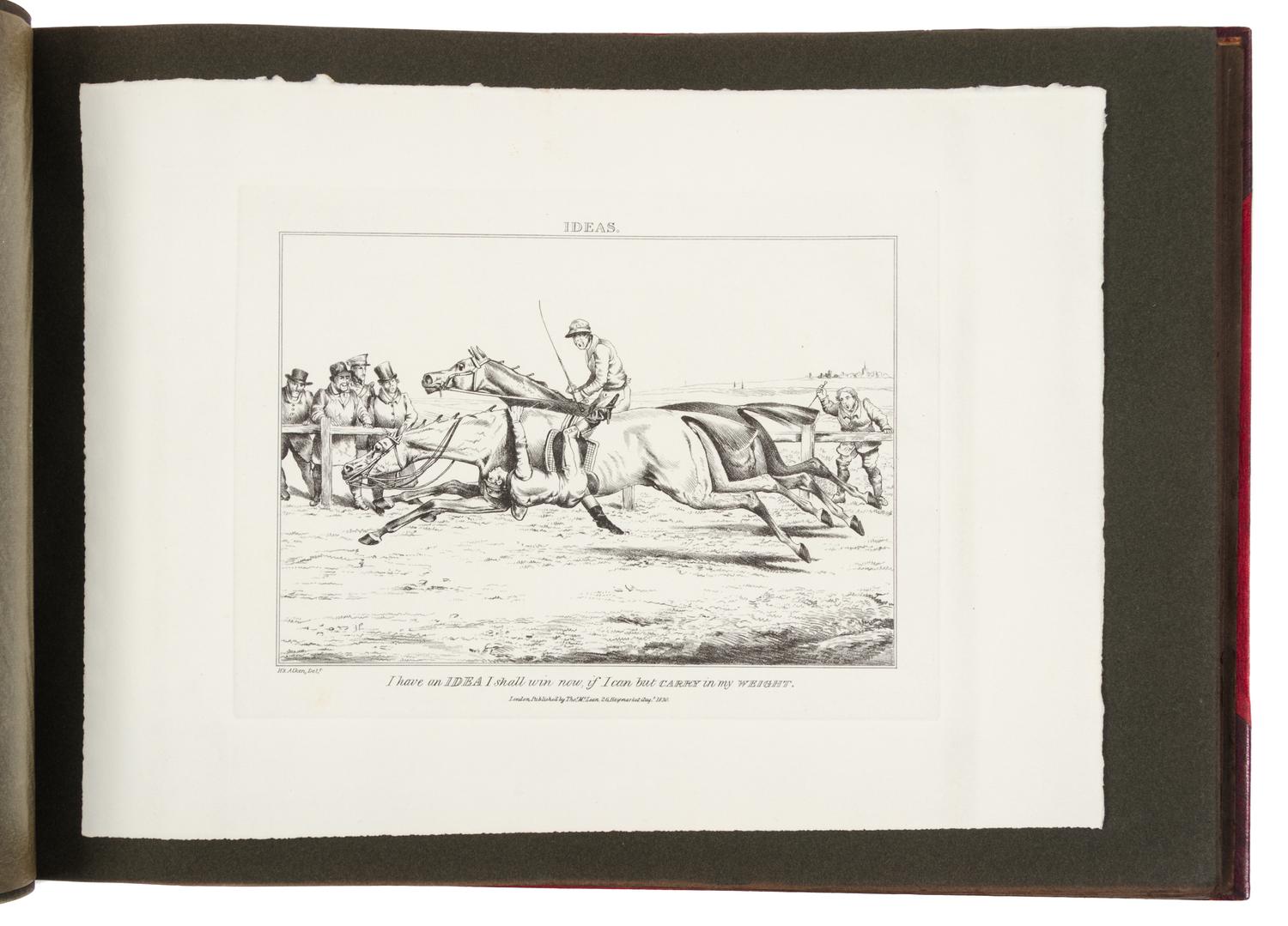 ALKEN, Henry (1785-1851). [Ideas, Accidental and Incidental to Hunting. London: Thomas M'Lean, 1826-1830, but later.]