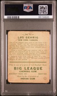 A 1933 Goudey Lou Gehrig Baseball Card No. 92 (PSA 1)