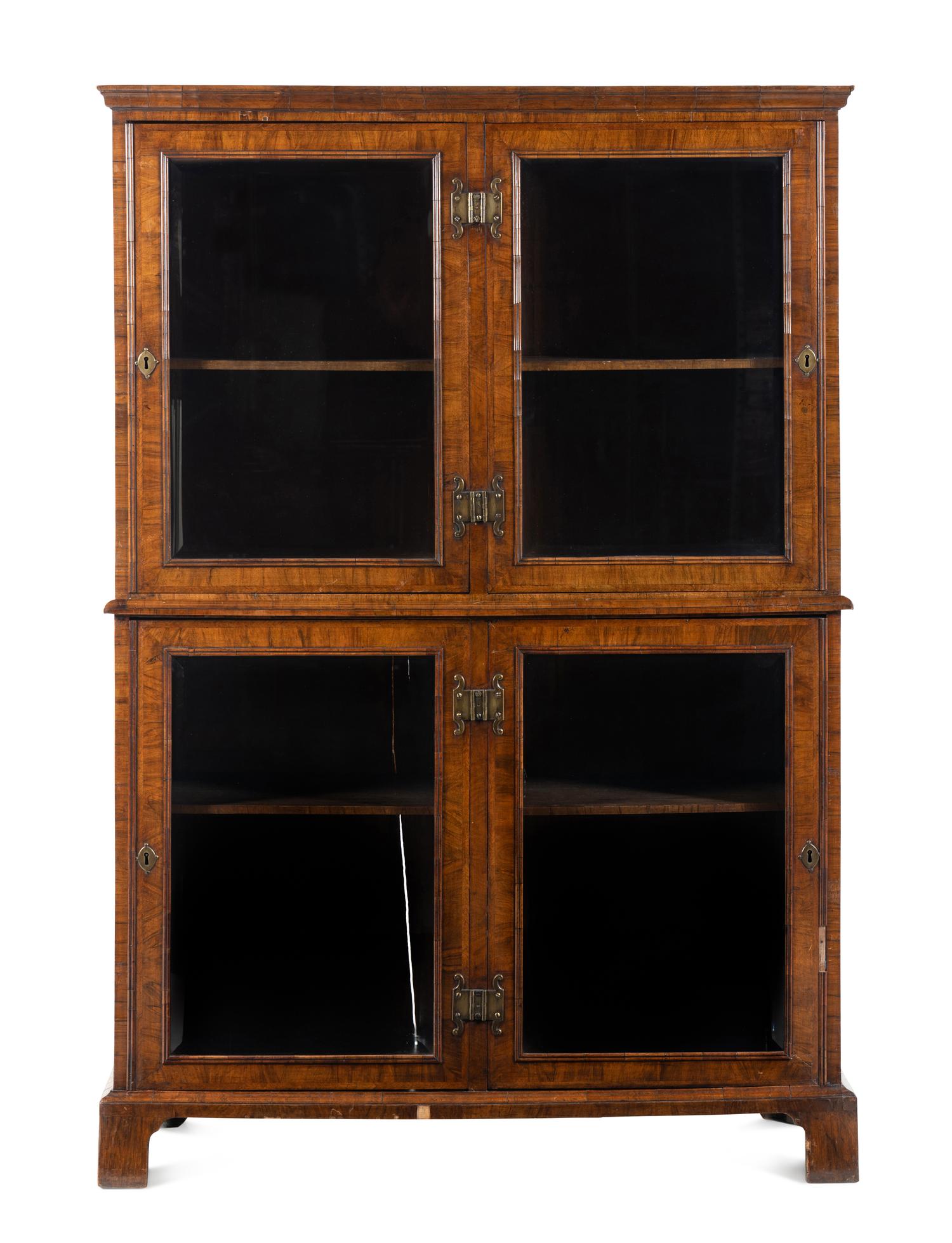 An English Walnut Bookcase
