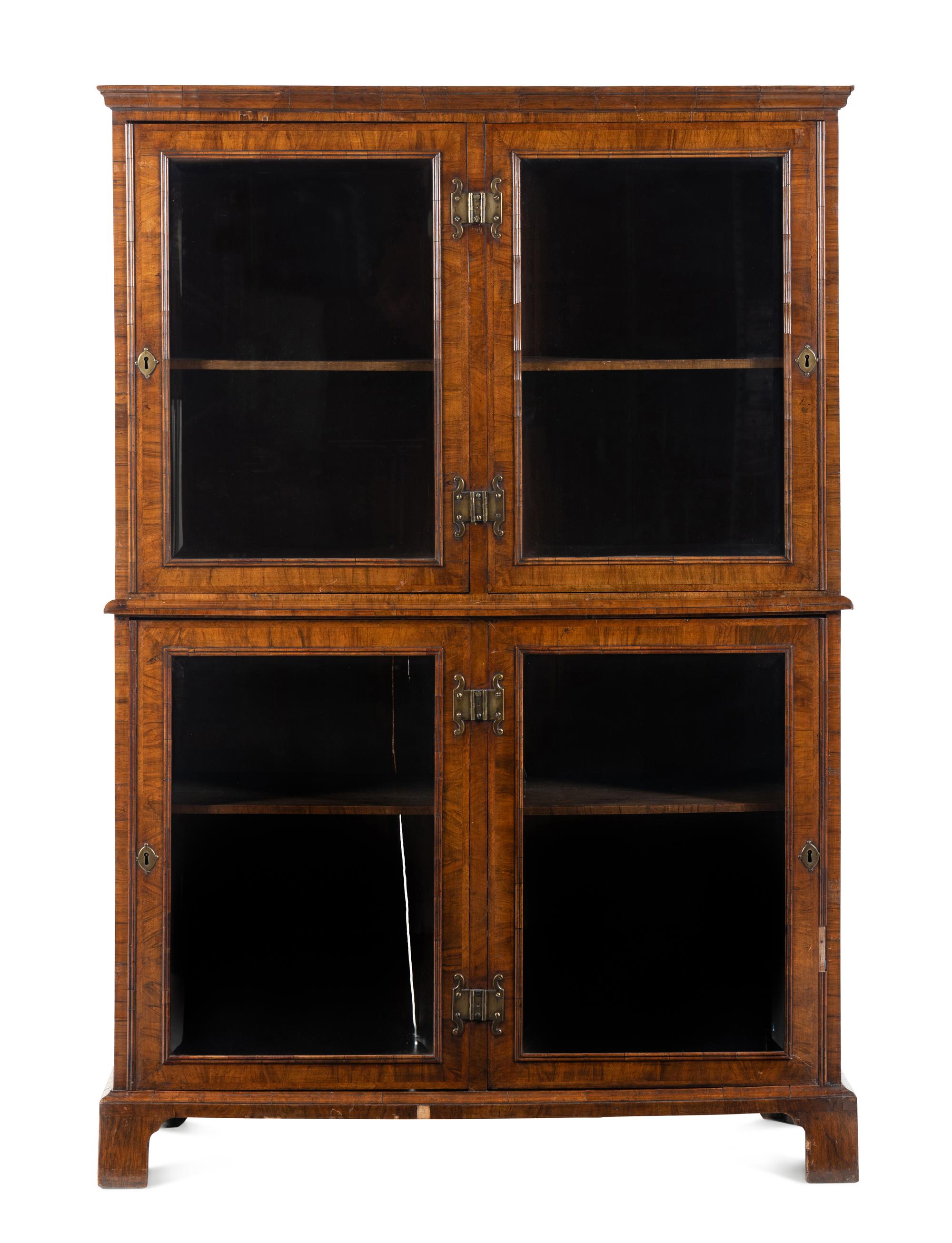 An English Walnut Bookcase