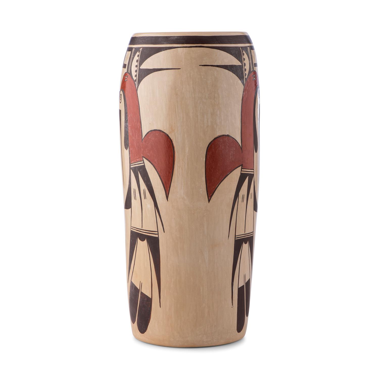 Pottery Vase, with Sikyatki-Style Parrots