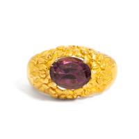 HIGH-KARAT YELLOW GOLD AND PINK TOURMALINE RING