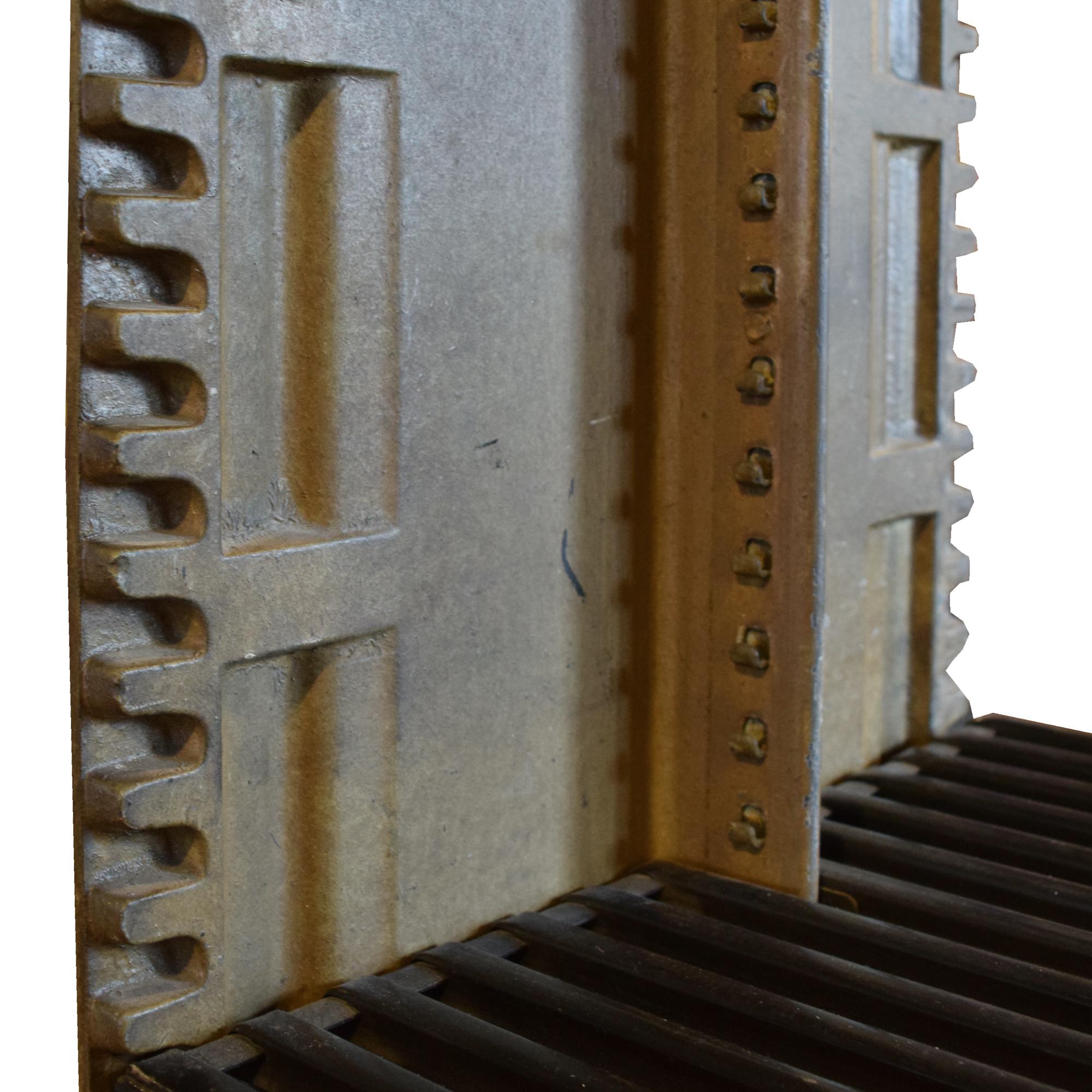 A Cast Iron Library Bookshelf by Snead and Co. 110" W x 19" D x 86" H — United States, Circa 1900