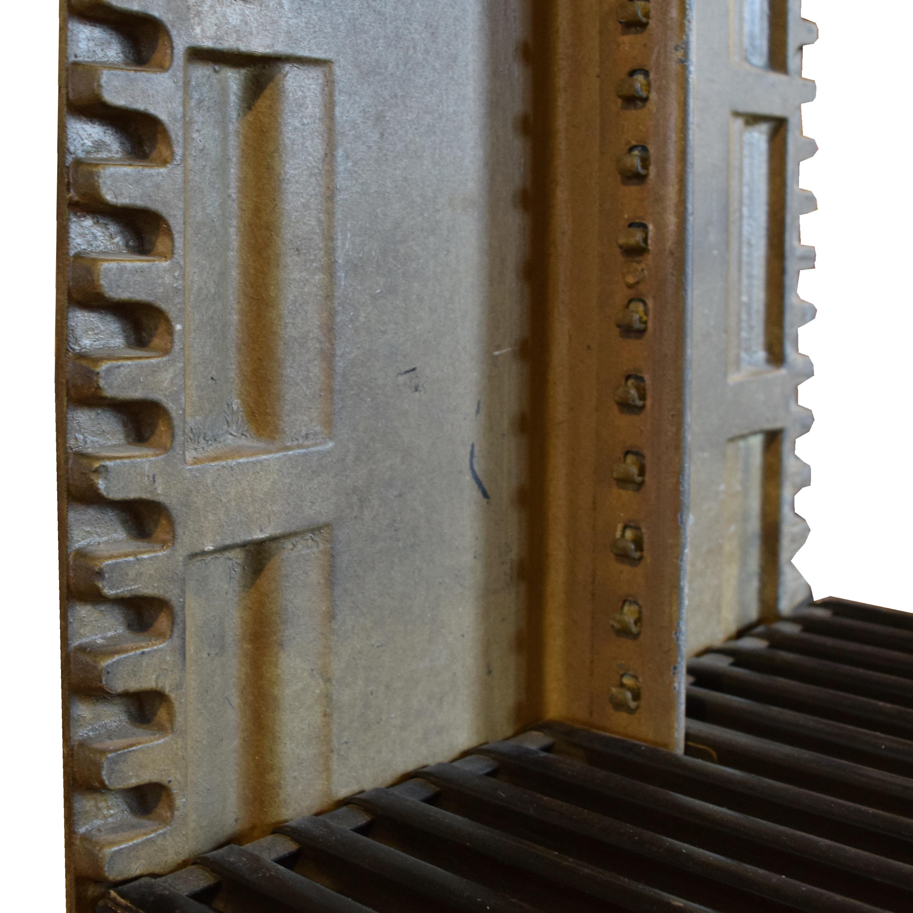 A Cast Iron Library Bookshelf by Snead and Co. 110" W x 19" D x 86" H — United States, Circa 1900