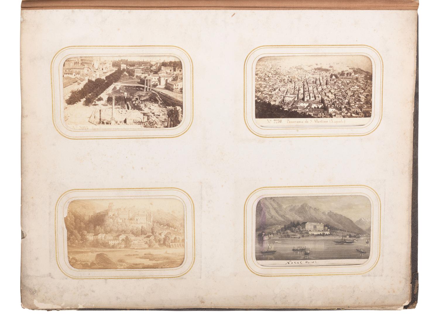 [EARLY PHOTOGRAPHY] CDV album cont. approx. 185 photographs of American and European personalities.