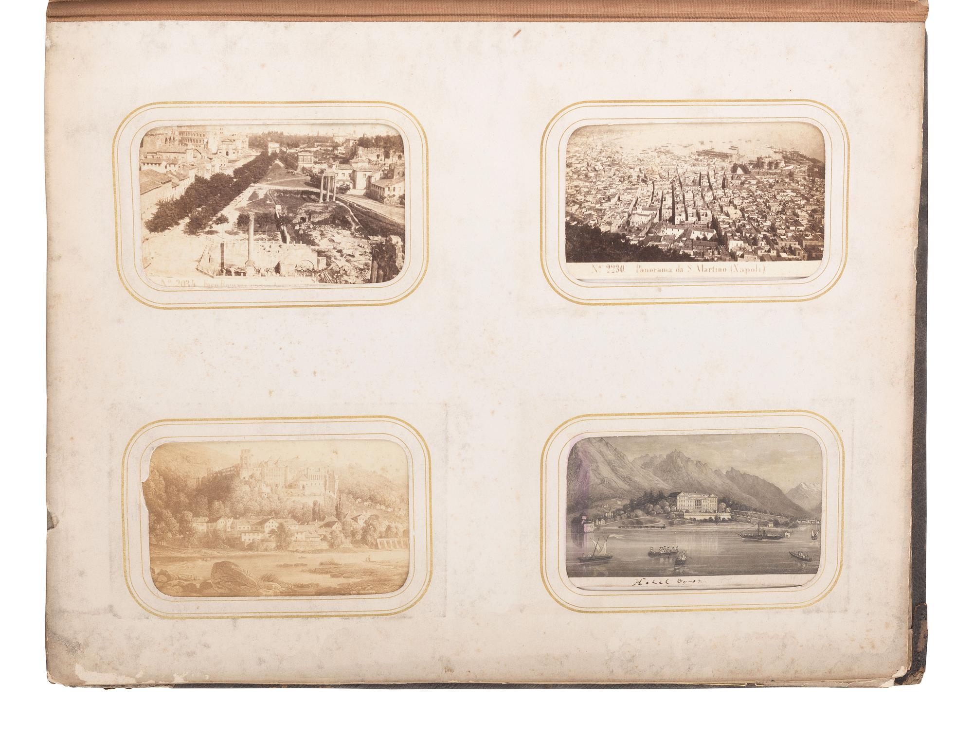 [EARLY PHOTOGRAPHY] CDV album cont. approx. 185 photographs of American and European personalities.