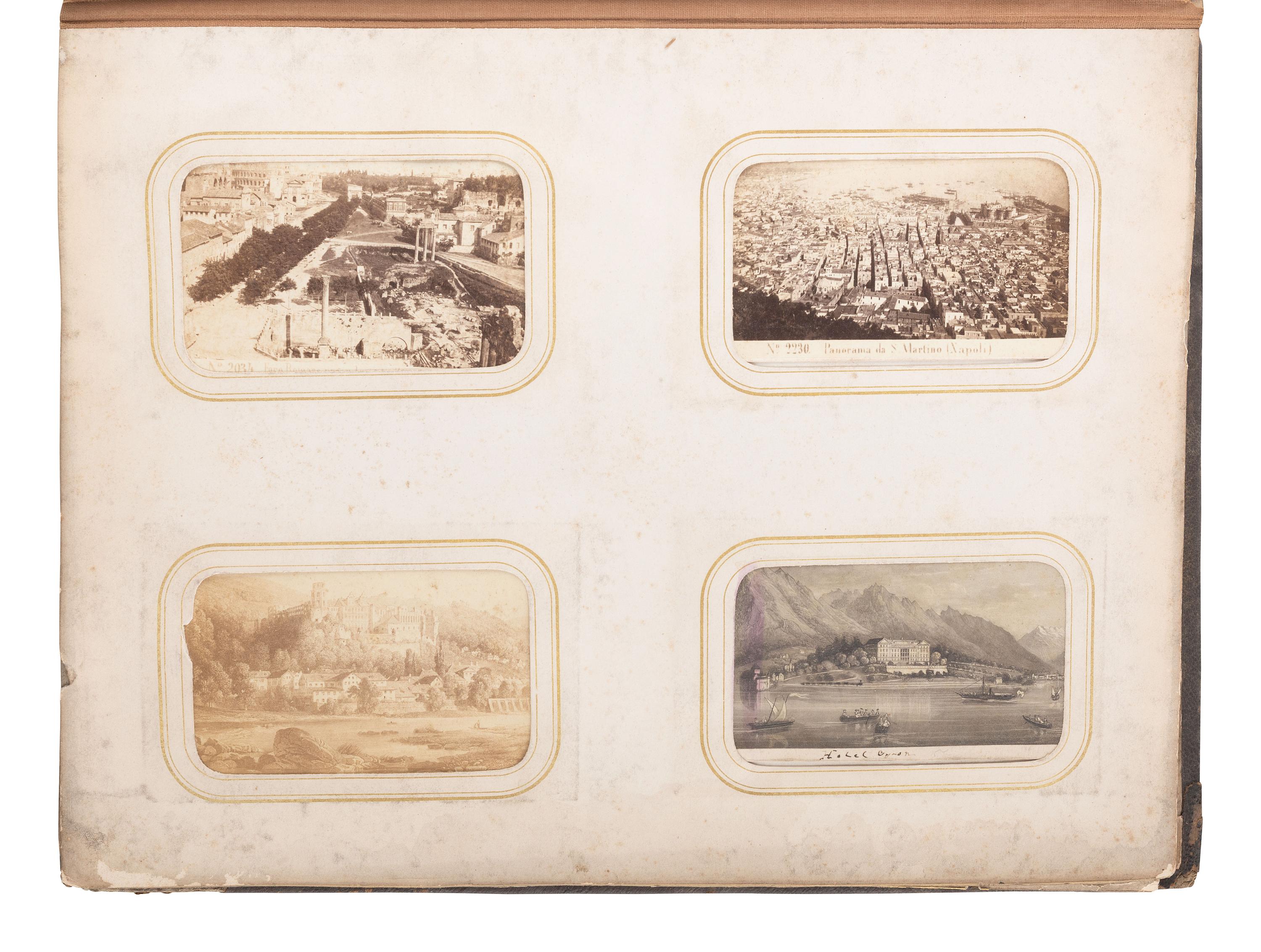[EARLY PHOTOGRAPHY] CDV album cont. approx. 185 photographs of American and European personalities.