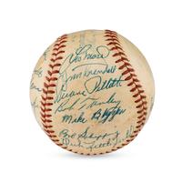 A 1953 St. Louis Browns Team Signed Autograph Baseball (JSA Auction Letter)