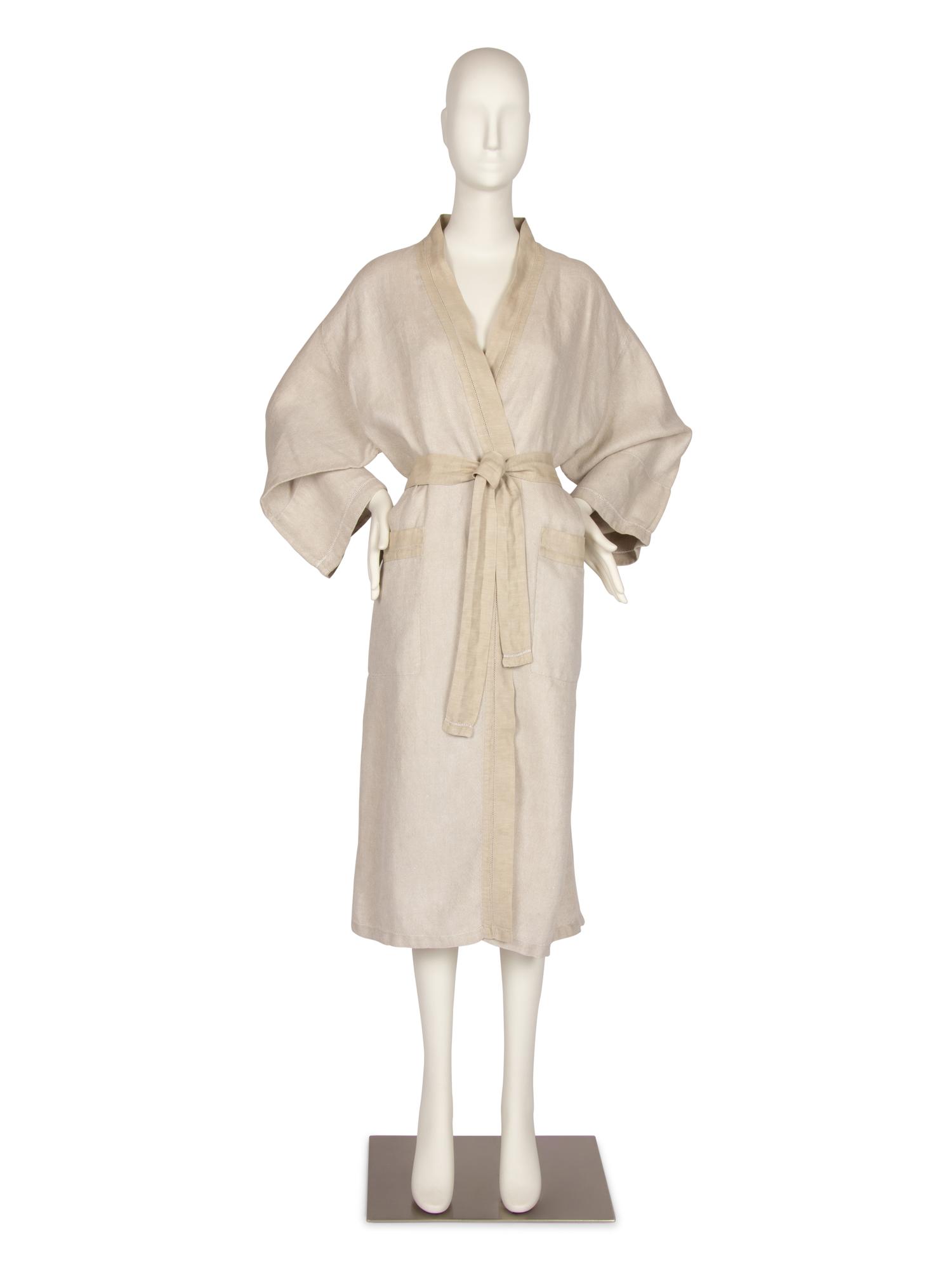 Hermès Linen Belted Robe, 1980s