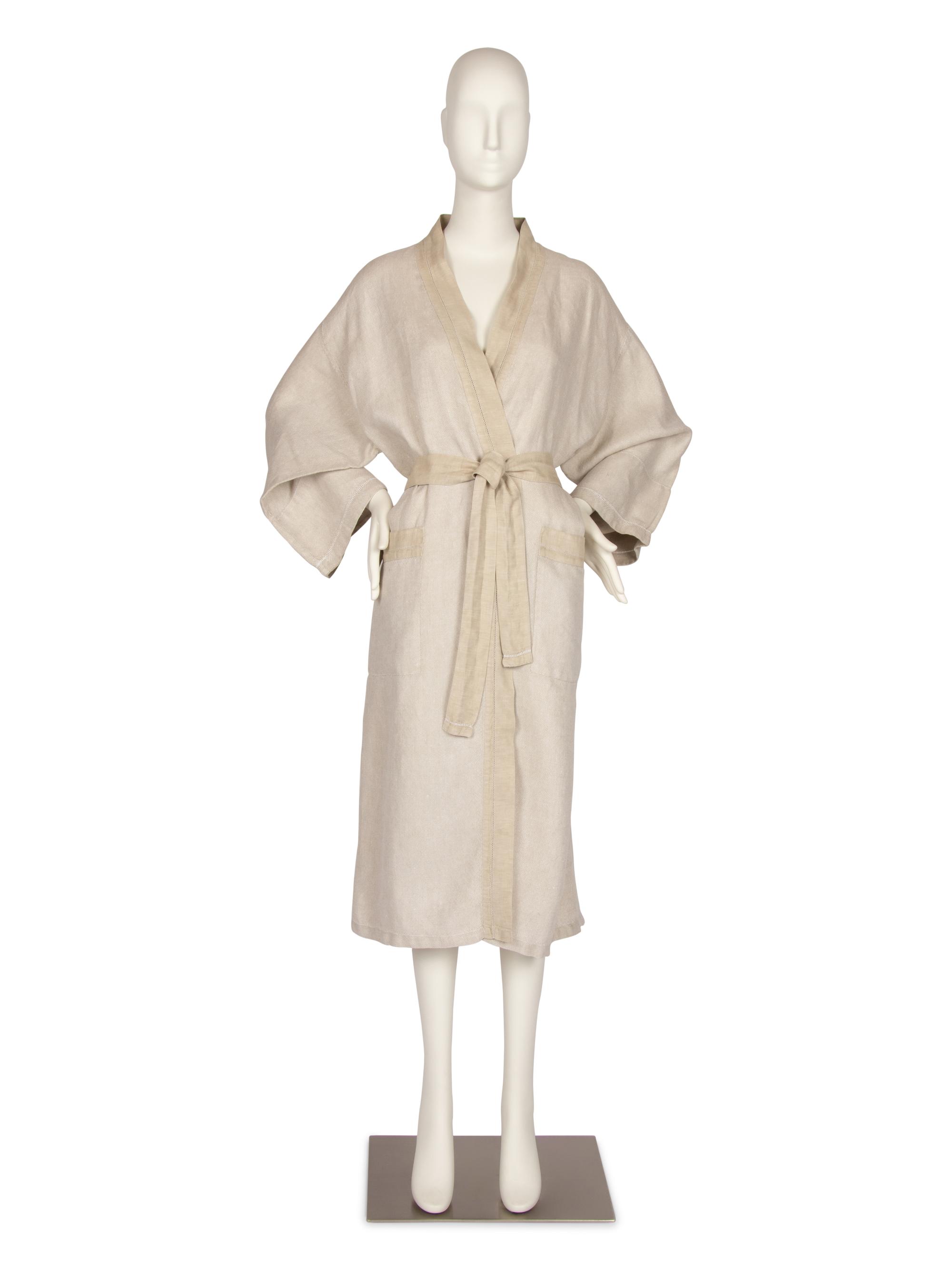 Hermès Linen Belted Robe, 1980s