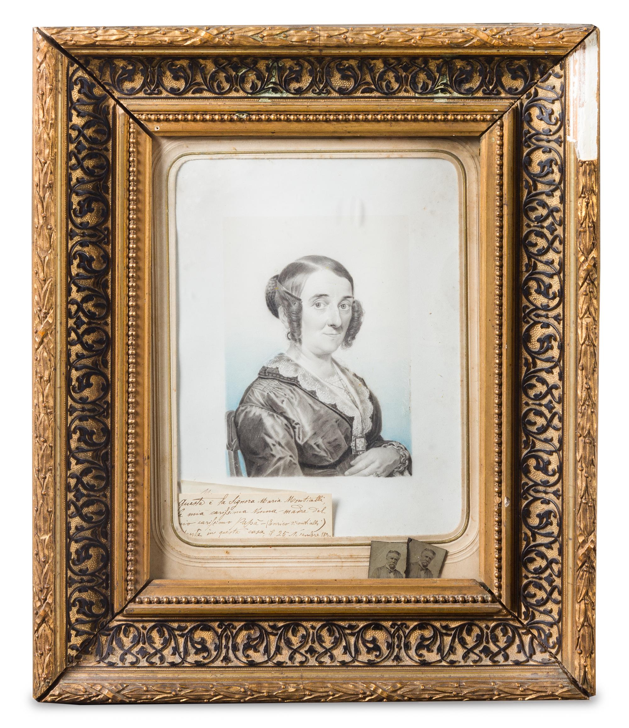 A Framed Italian Photograph Plate 5 1/2 x 3 7/8 inches. — 19TH CENTURY