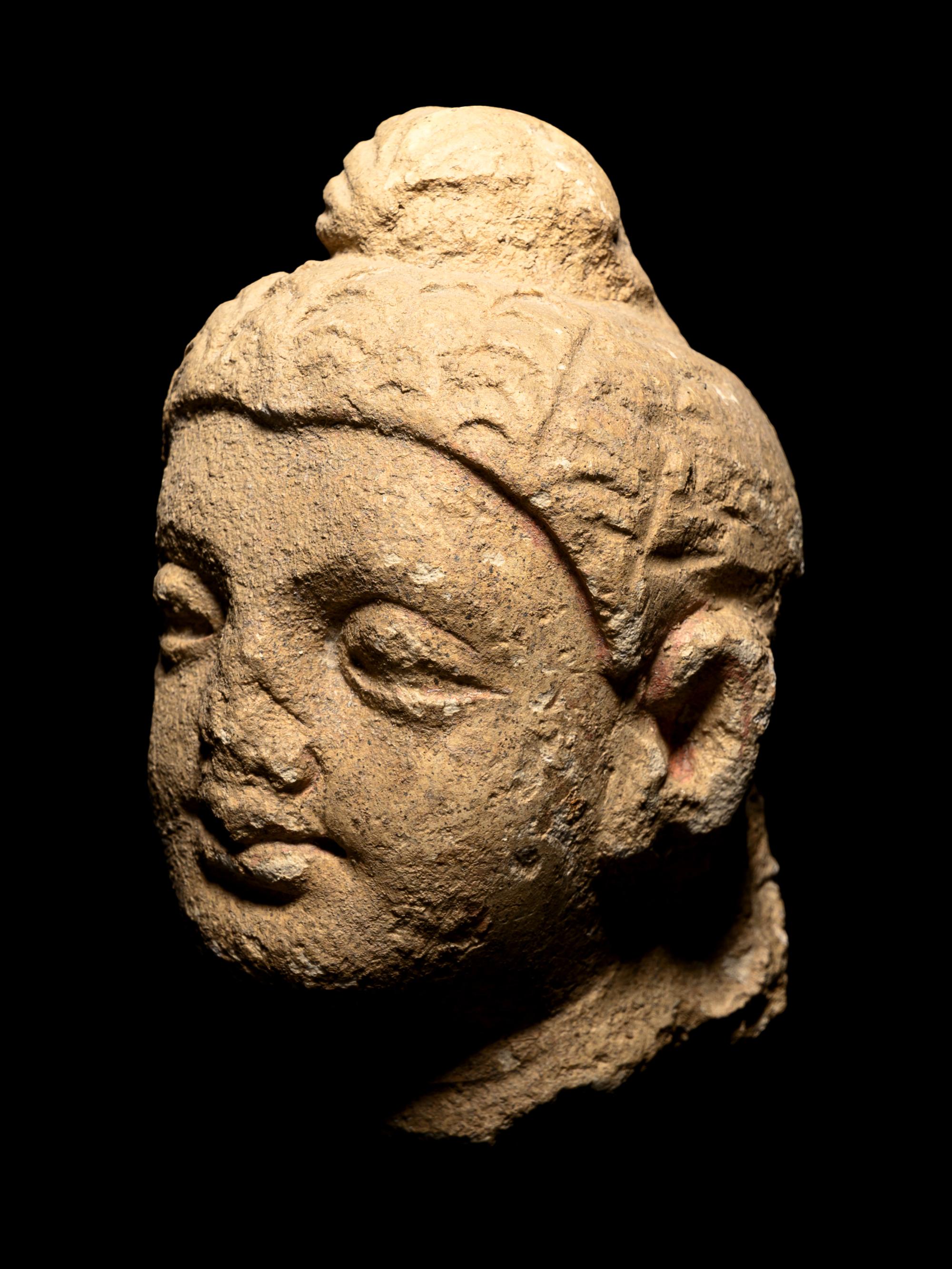 Five Gandharan Fragmentary Stucco Heads