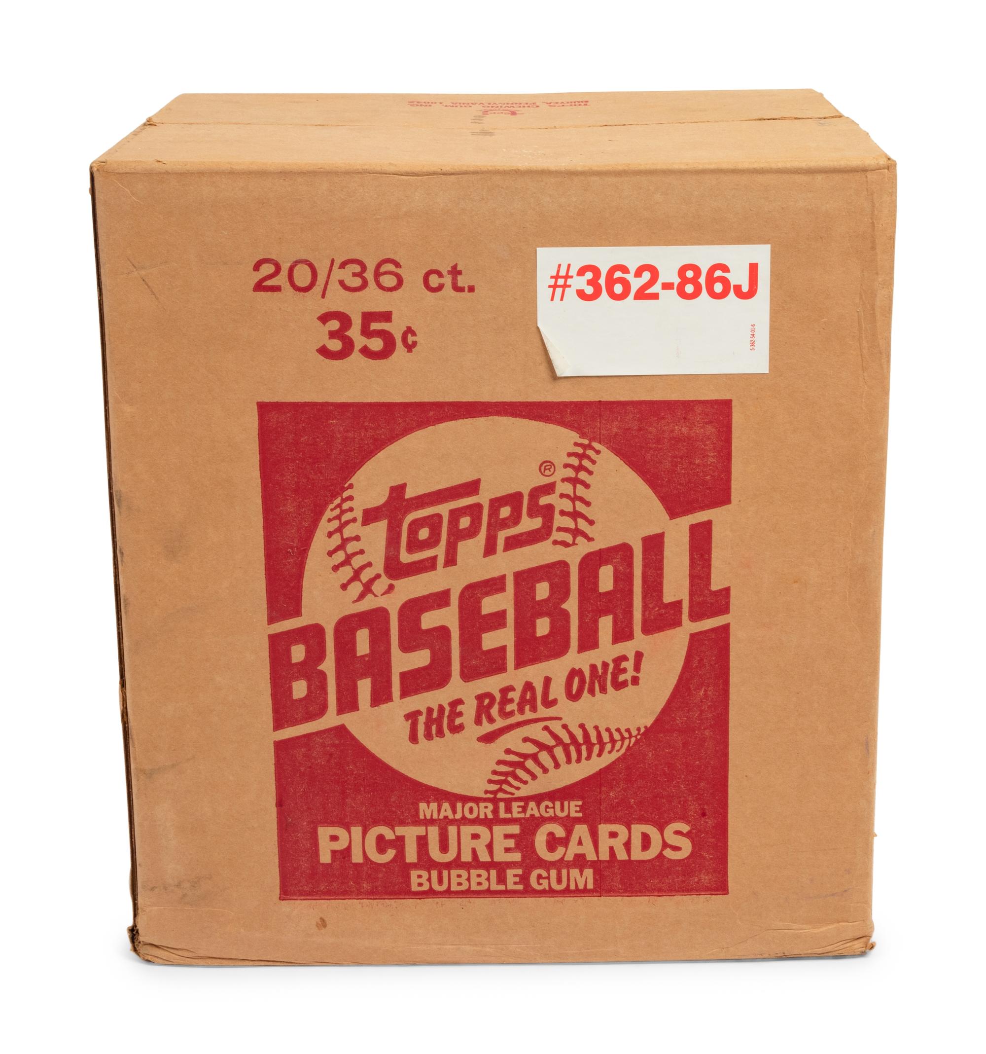 A Case of 1986 Topps Baseball Cards (20 Unopened Boxes, No. 362-86J)