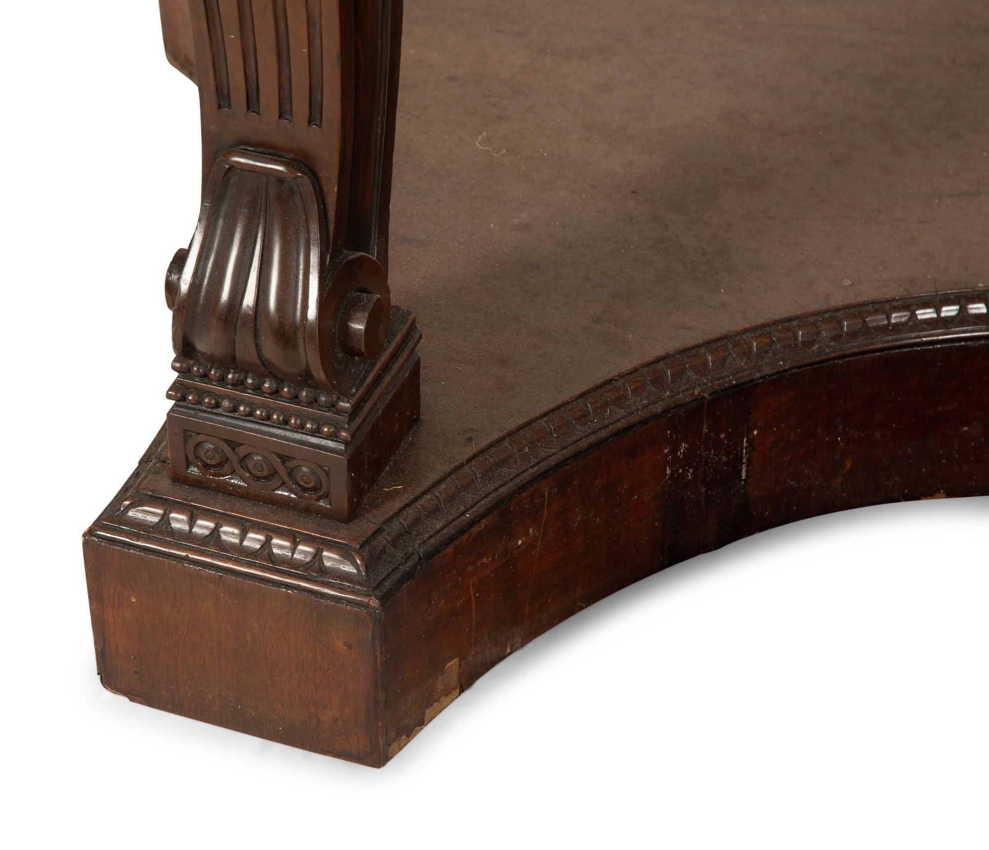 An Edwardian Carved Mahogany Hall Table — Circa 1905