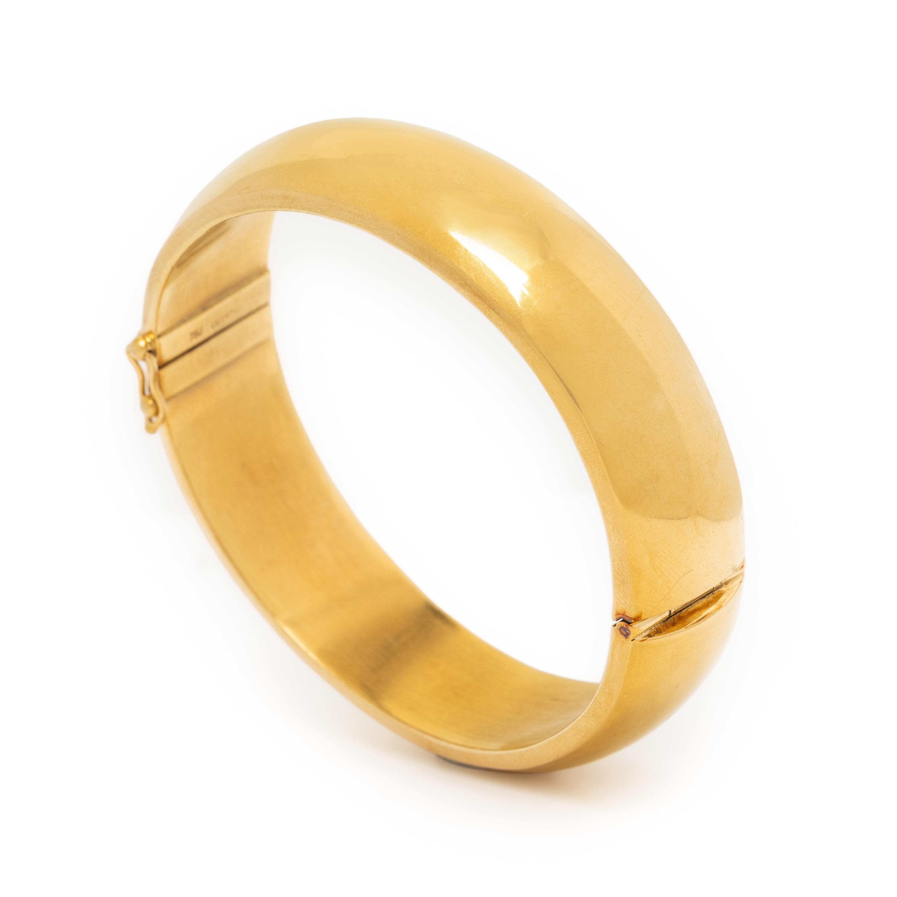 Cetaş, Yellow Gold Bangle Bracelet
