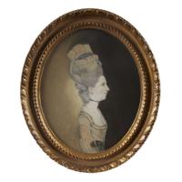 Thomas Day (English, 18th century) Pair of portrait miniature silhouettes: a lady and a gentleman