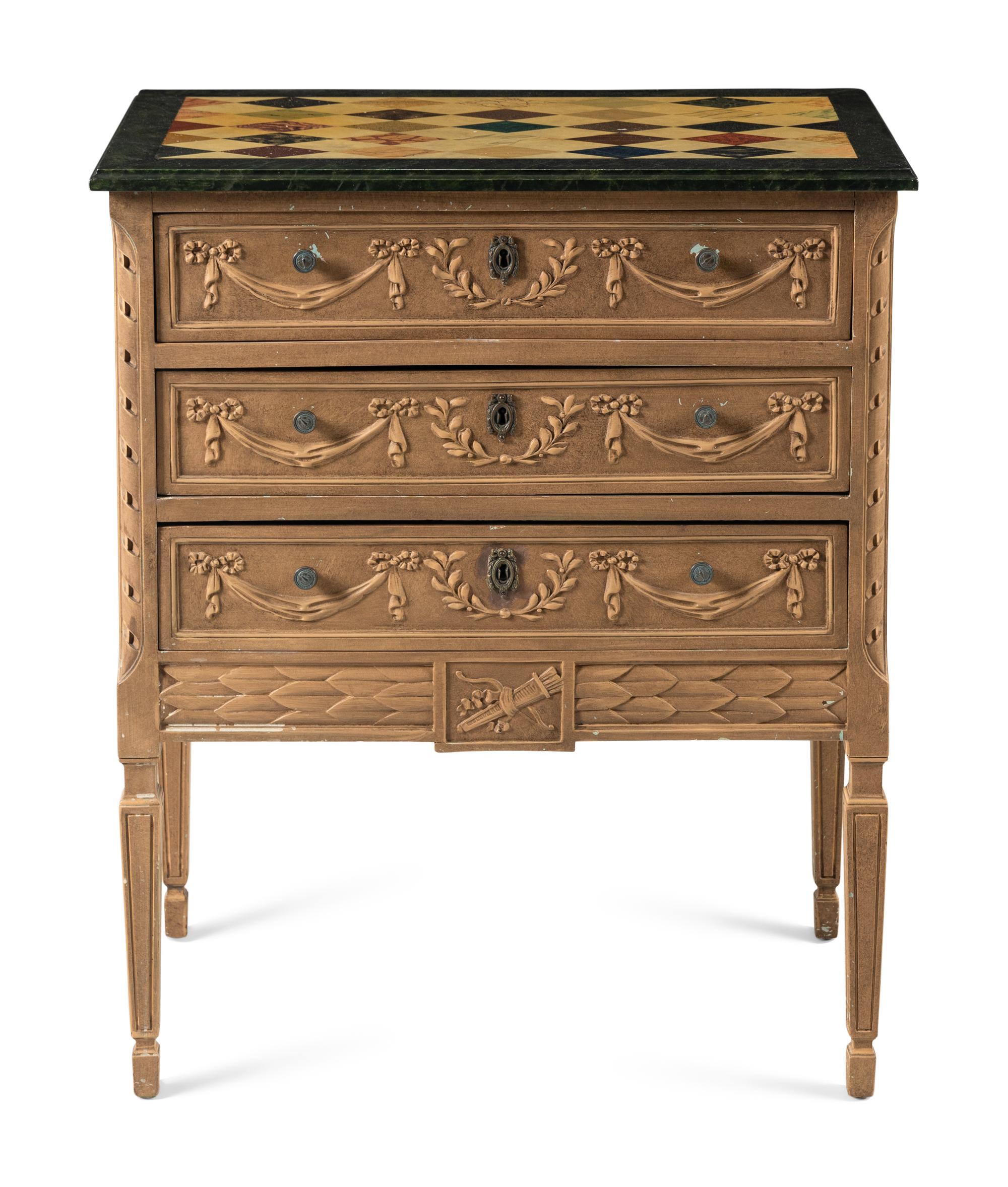 An American Chest with Trompe L'oeil Decoration by Isabel O'Neill