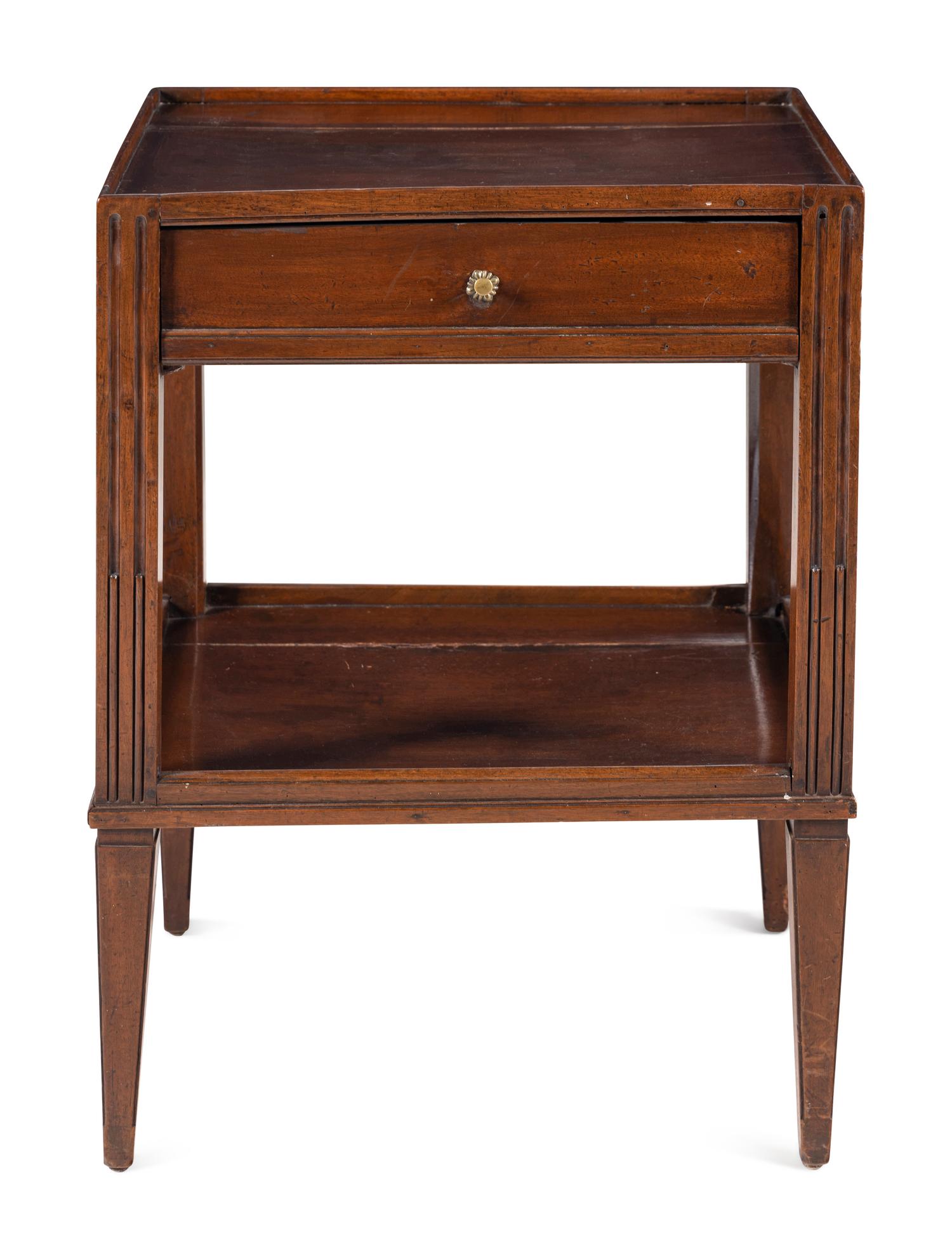 A Directoire Mahogany Side Table