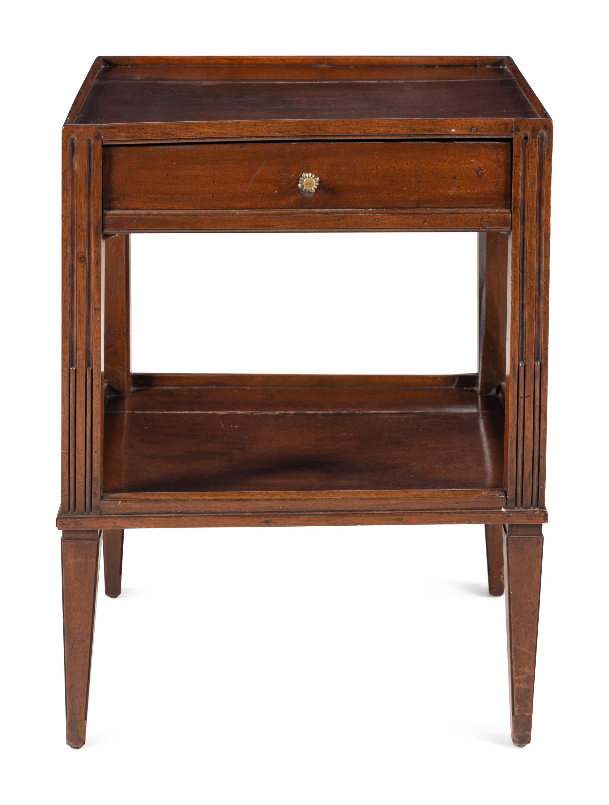A Directoire Mahogany Side Table