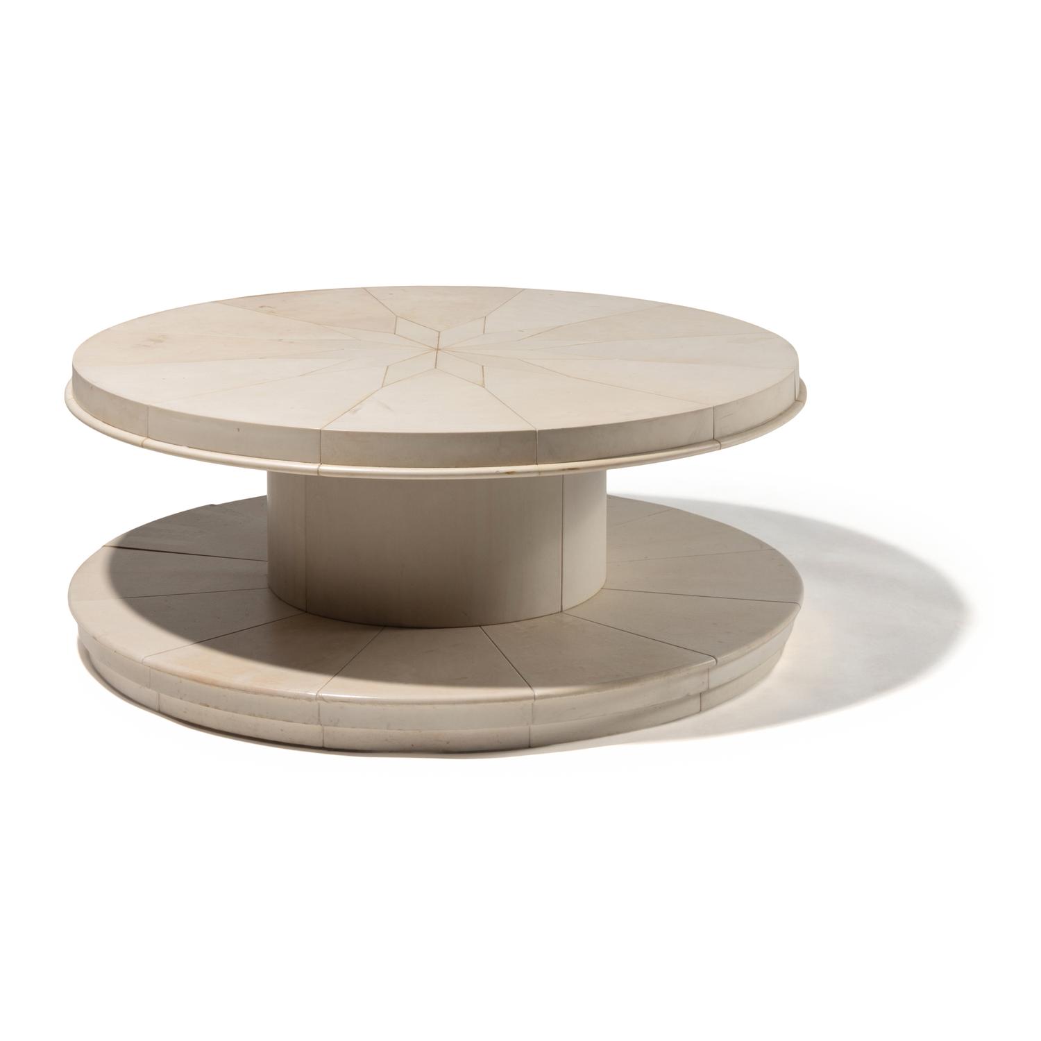 Modern Design 20th Century — Lacquered Goatskin Coffee Table