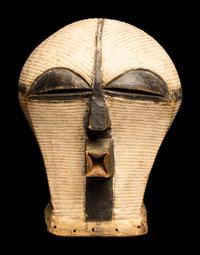 A Songye Wood Female Mask (Kifwebe)