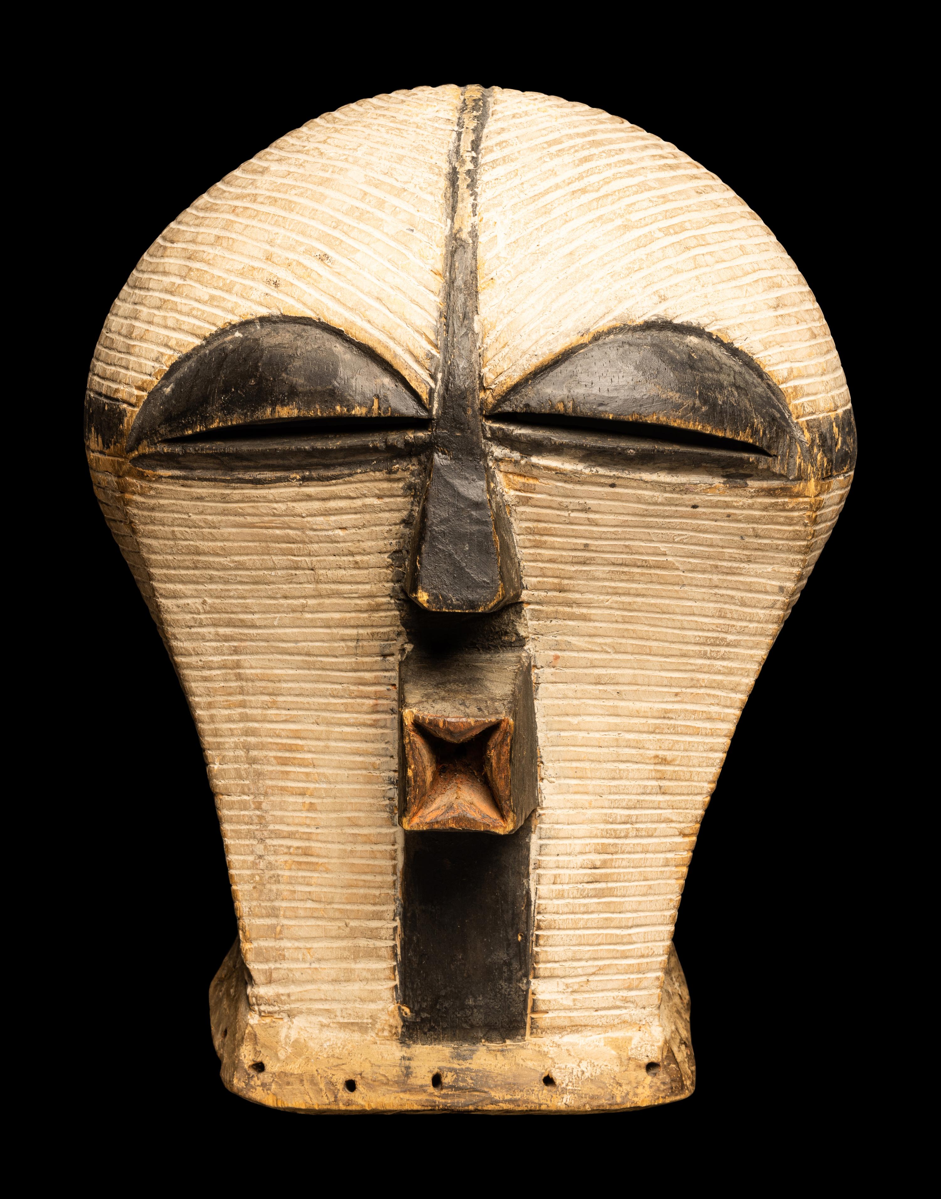 A Songye Wood Female Mask (Kifwebe)