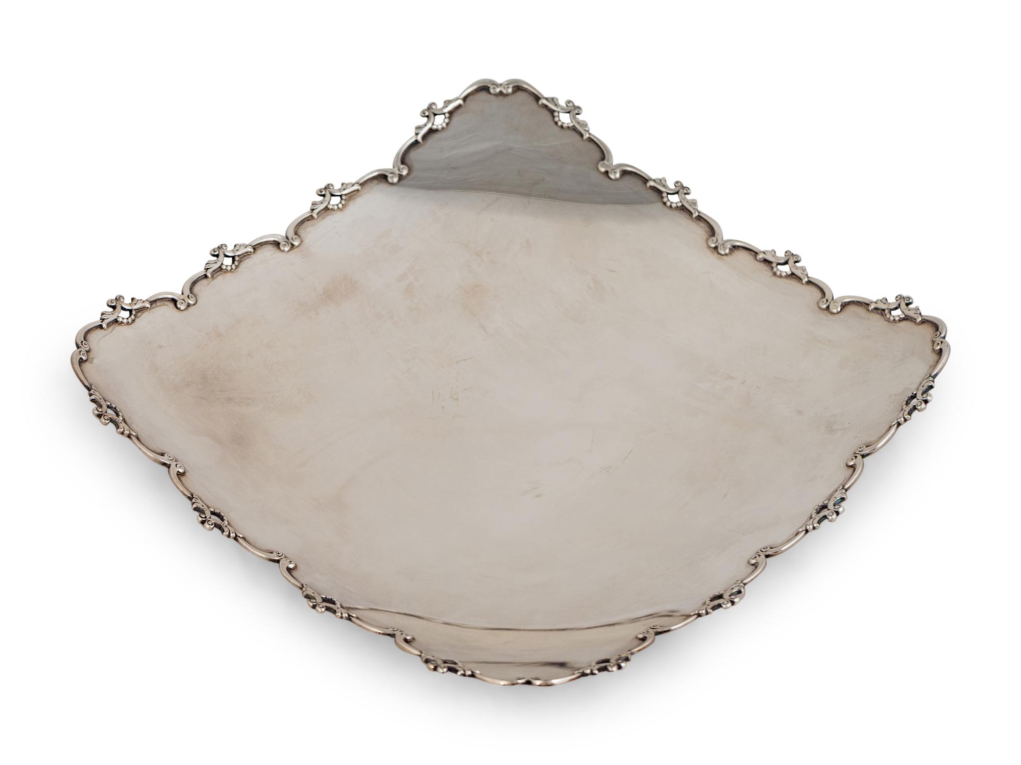 A Japanese Export Silver Tray — Kuyeda, 20th Century