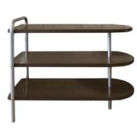 A Pair of American Three Tier Side Tables 30" W x 13.5" D x 25" H — United States, Circa 1930