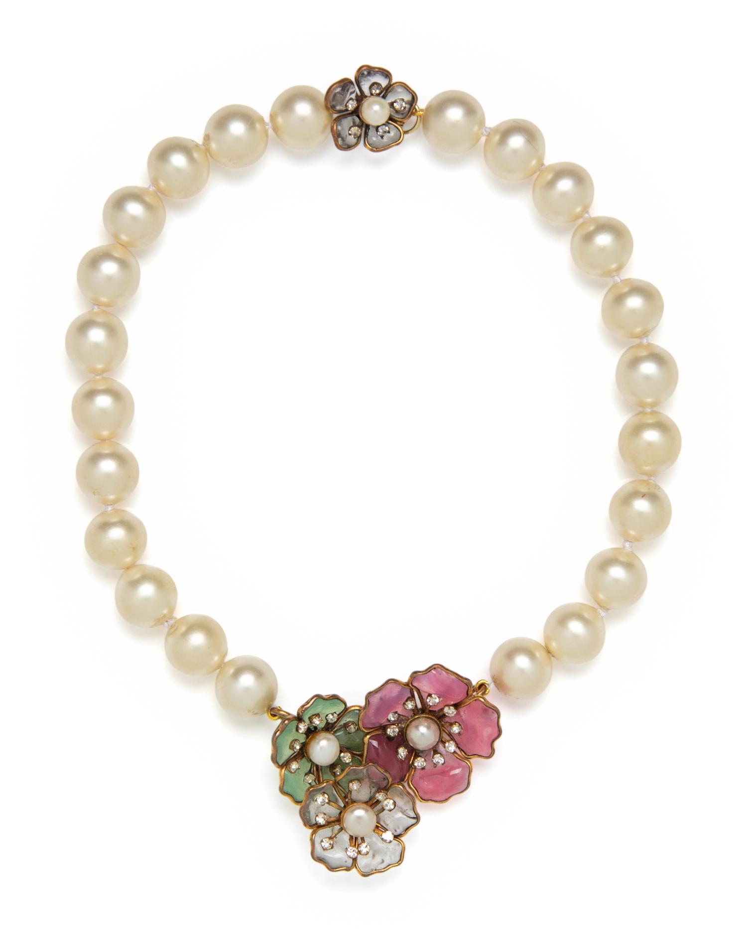 CHANEL, GRIPOIX CAMELLIA CHOKER