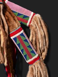 Nez Perce Beaded Otter Bowcase and Quiver, with Bow