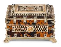 Three Anglo-Indian Tortoiseshell Inlaid Boxes