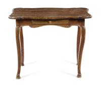 An Italian Walnut Table Height 28 x width 35 1/2 x depth 22 inches. — LATE 18TH/EARLY 19TH CENTURY