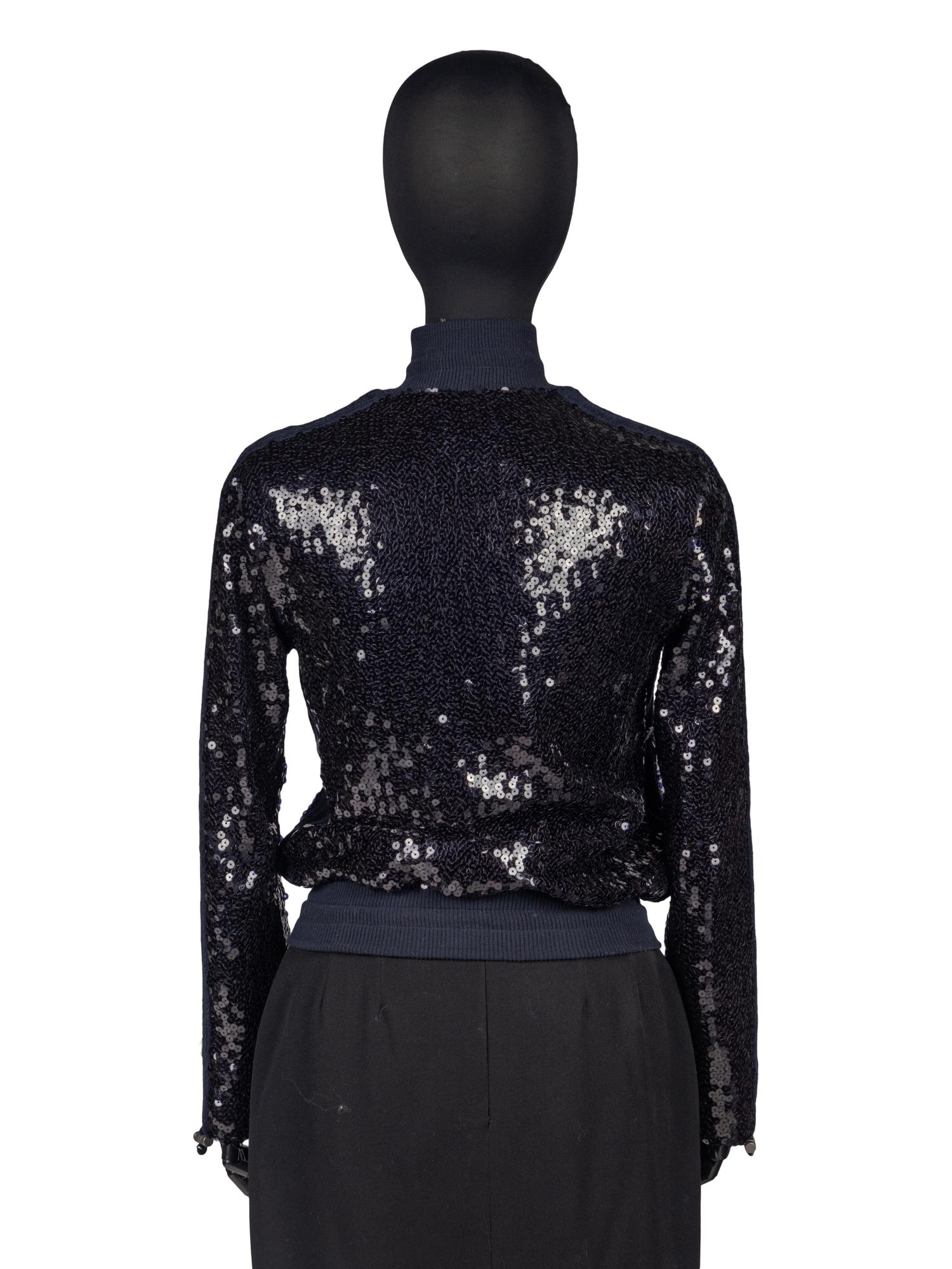 Chanel Zip-Front Sequin Jacket, Cruise 2008