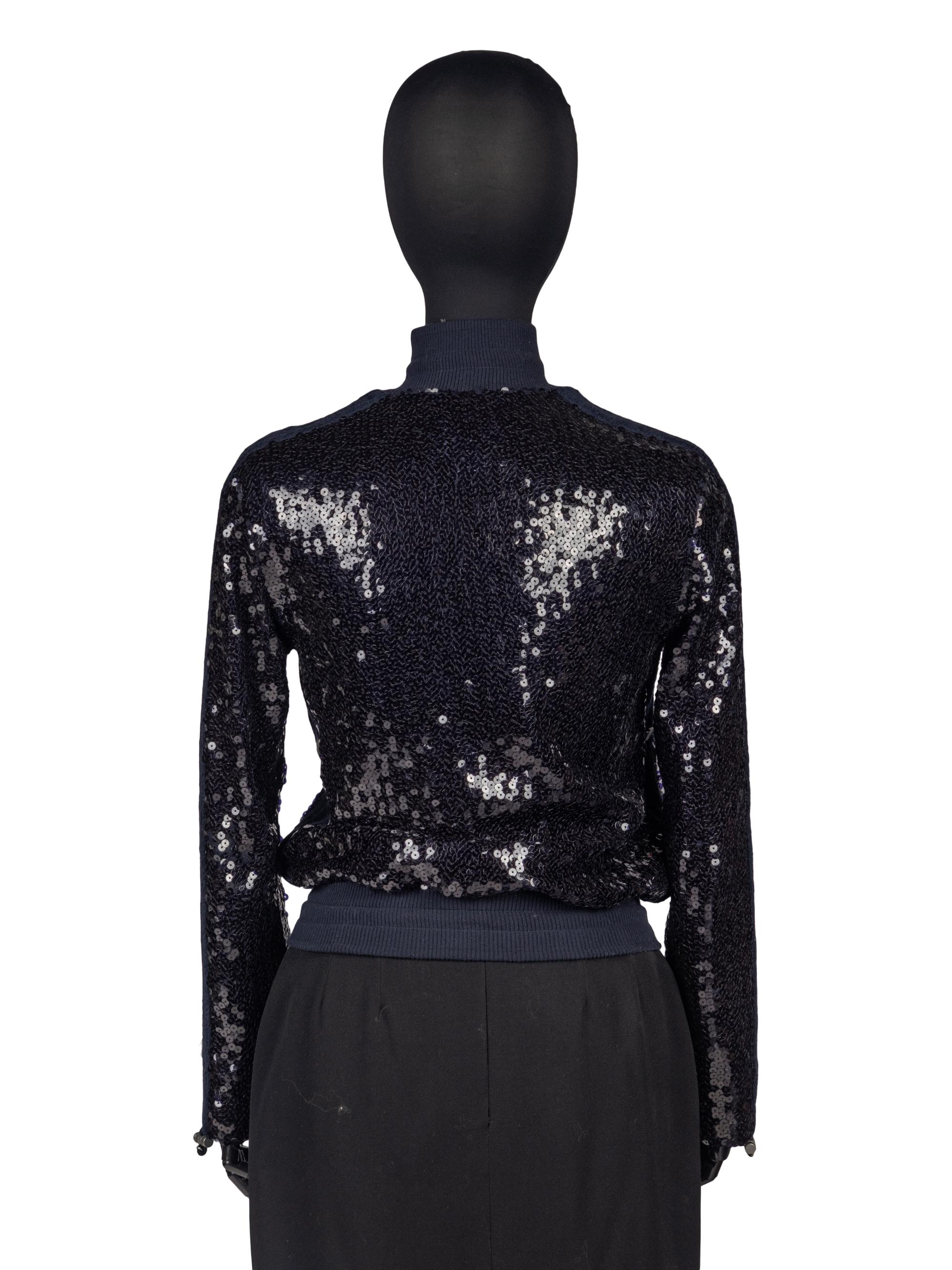 Chanel Zip-Front Sequin Jacket, Cruise 2008