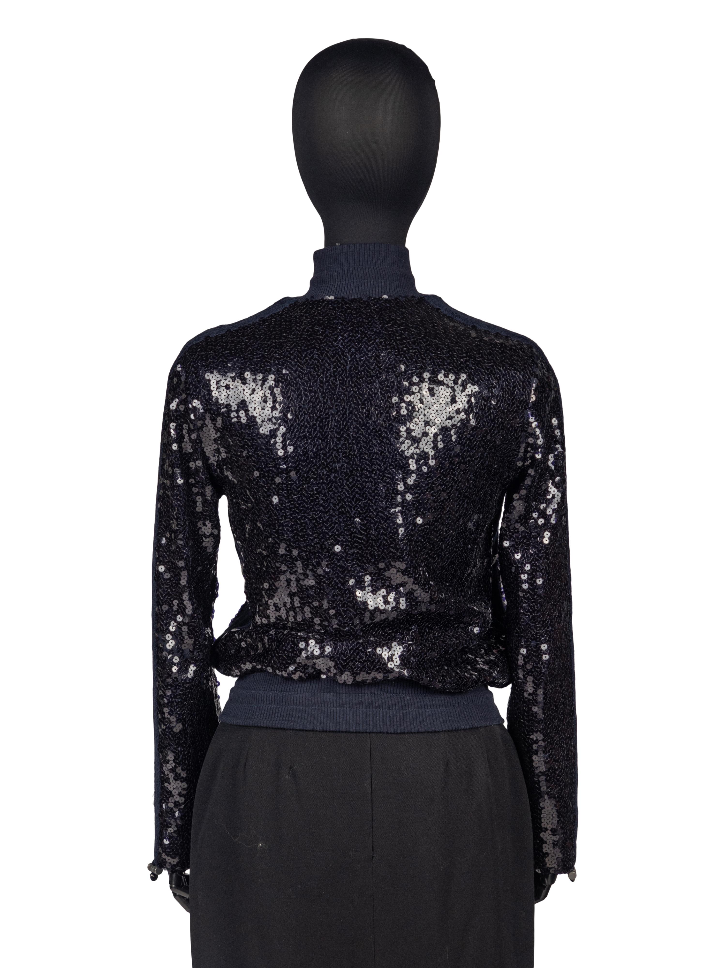 Chanel Zip-Front Sequin Jacket, Cruise 2008