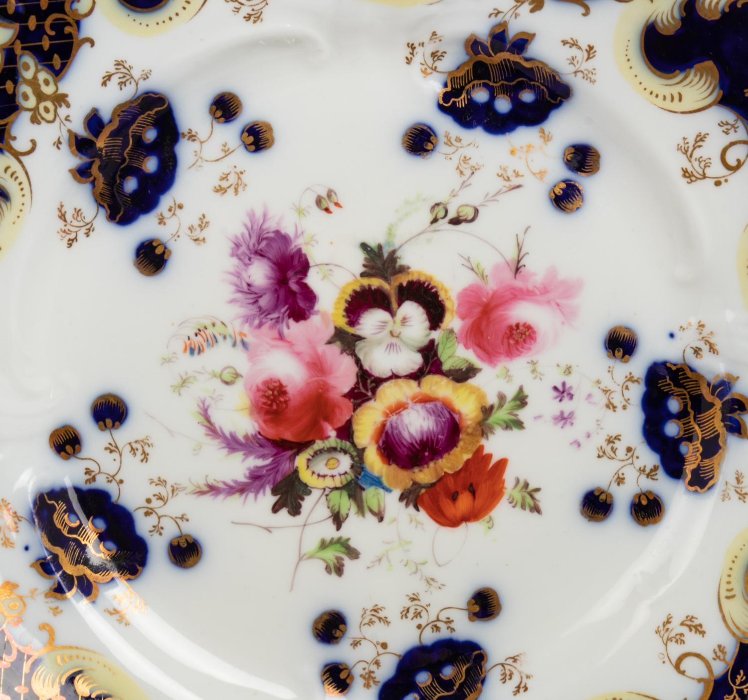 An English Porcelain Dessert Service