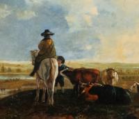 Herdsman with Oxen