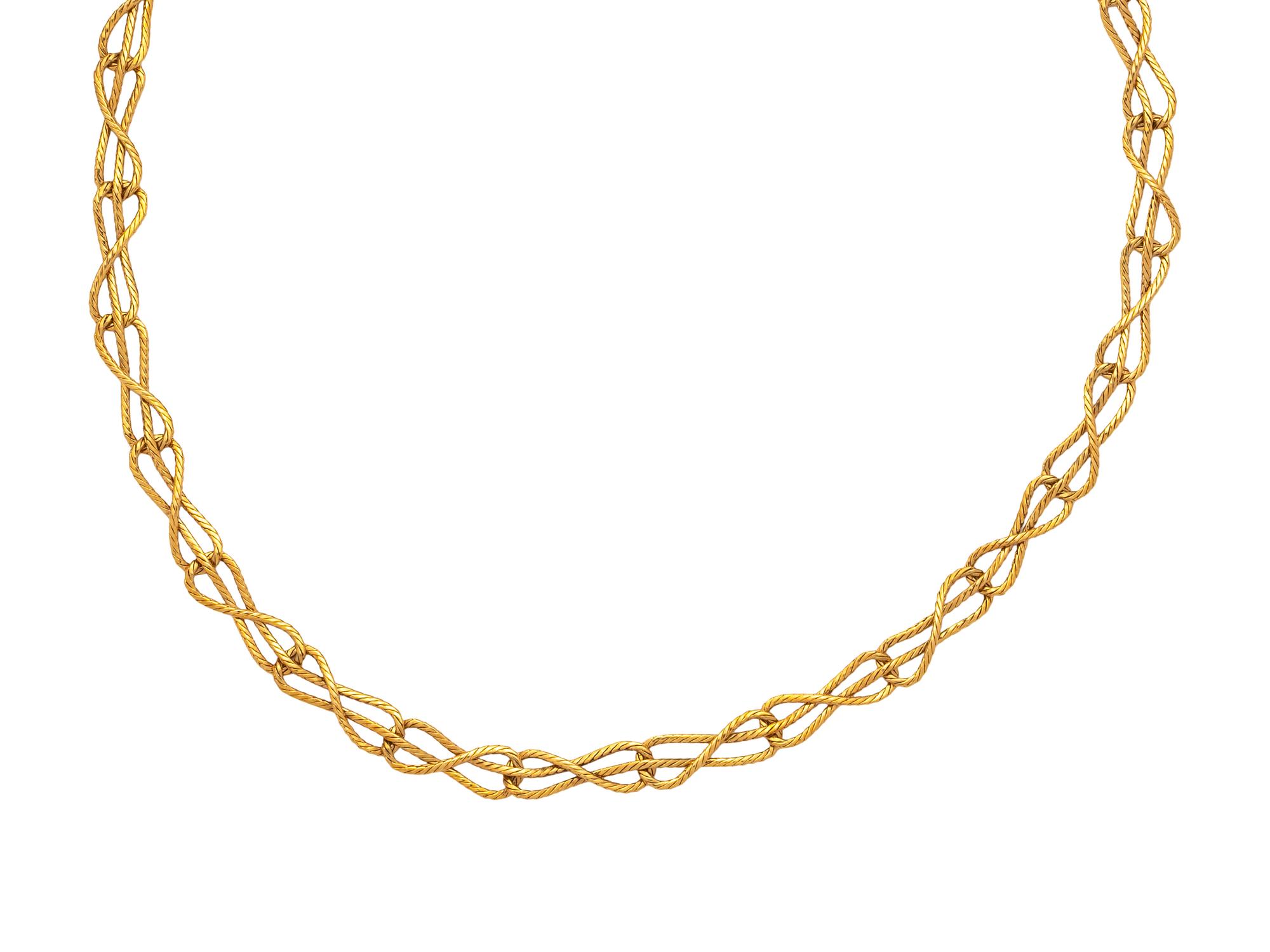 BUCCELLATI, YELLOW GOLD LONGCHAIN NECKLACE