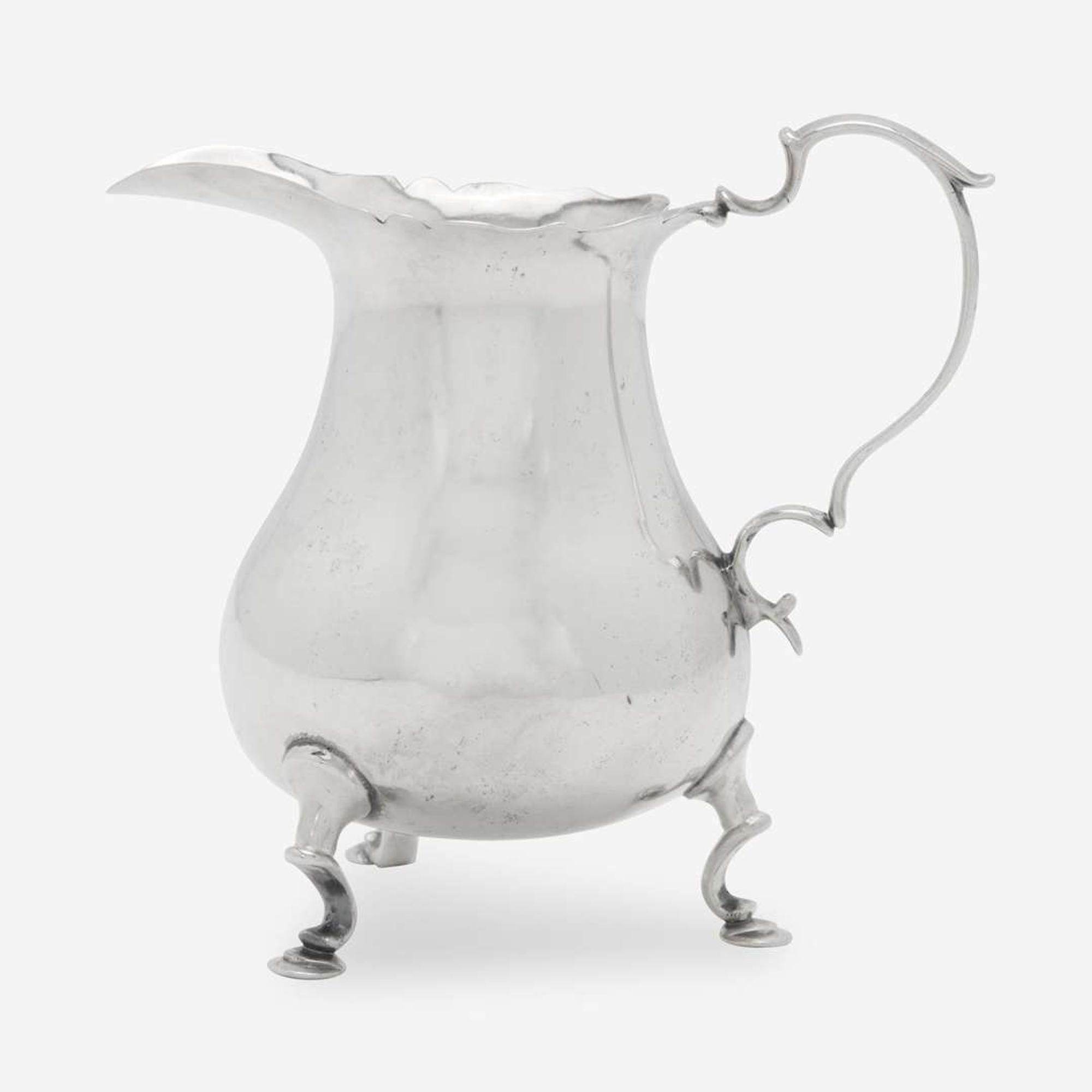A silver cream pot Adrian Bancker (1703-1772), New York, NY, circa 1740