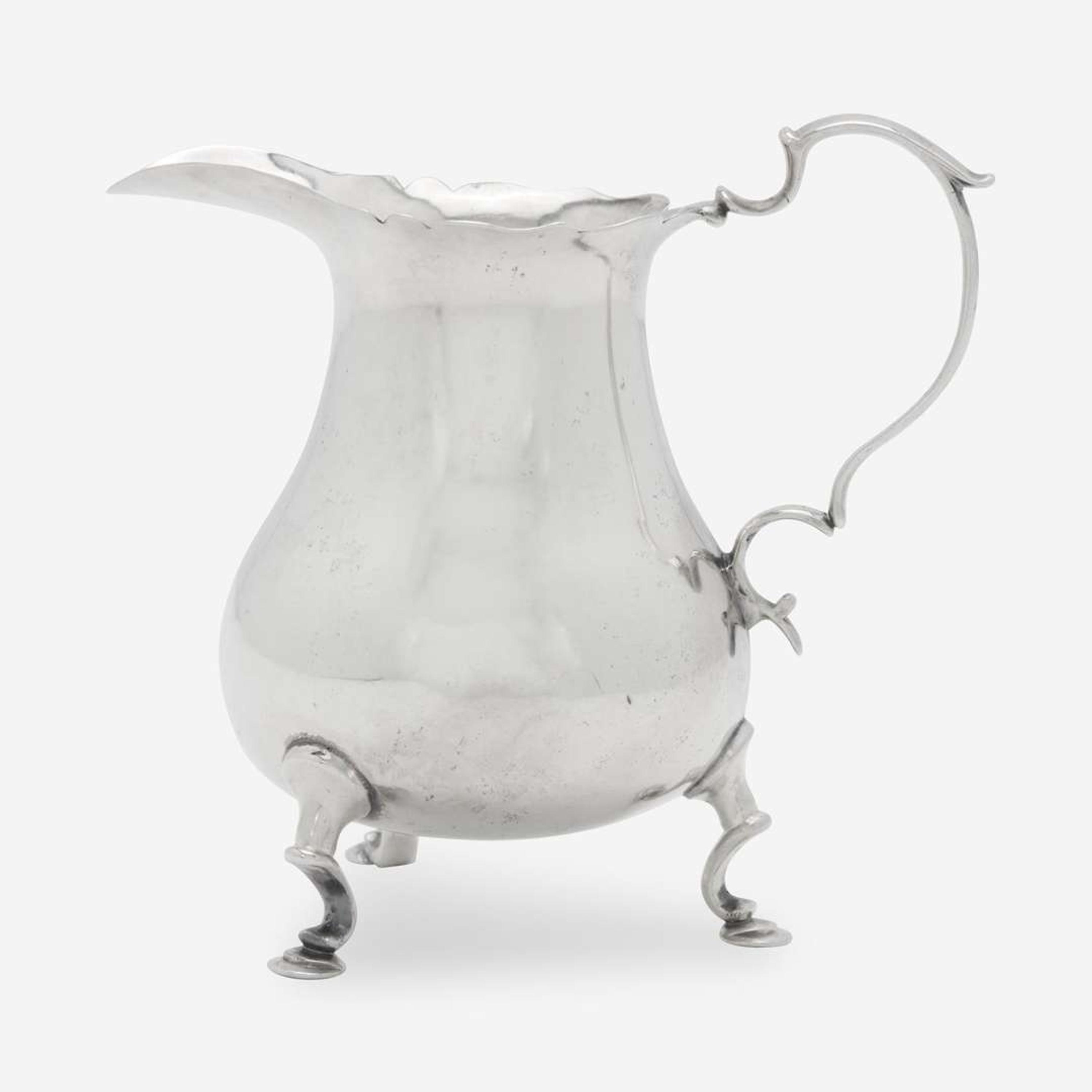 A silver cream pot Adrian Bancker (1703-1772), New York, NY, circa 1740