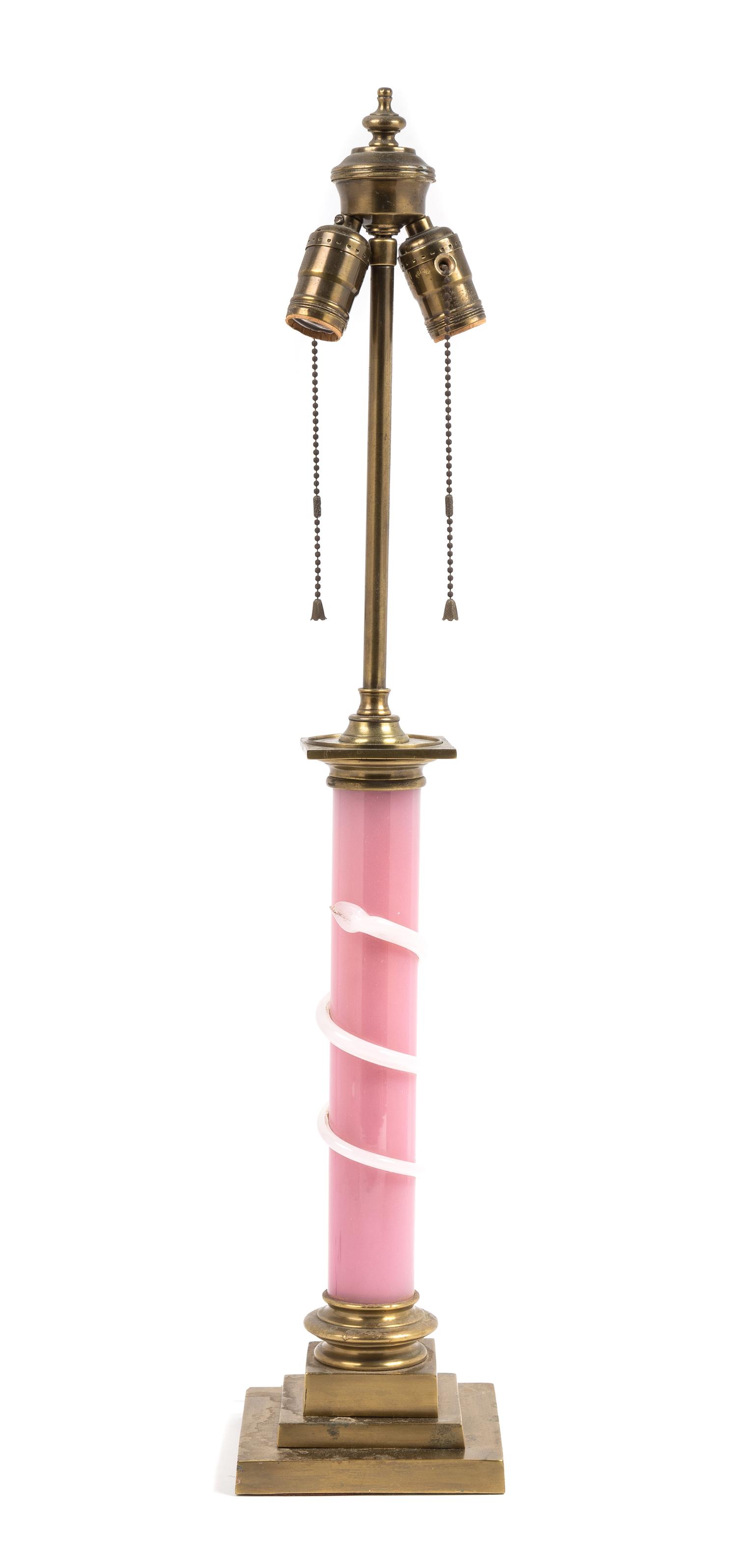 An Italian Glass Column Height 29 1/2 inches. — 20TH CENTURY
