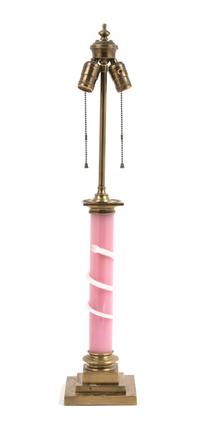 An Italian Glass Column Height 29 1/2 inches. — 20TH CENTURY