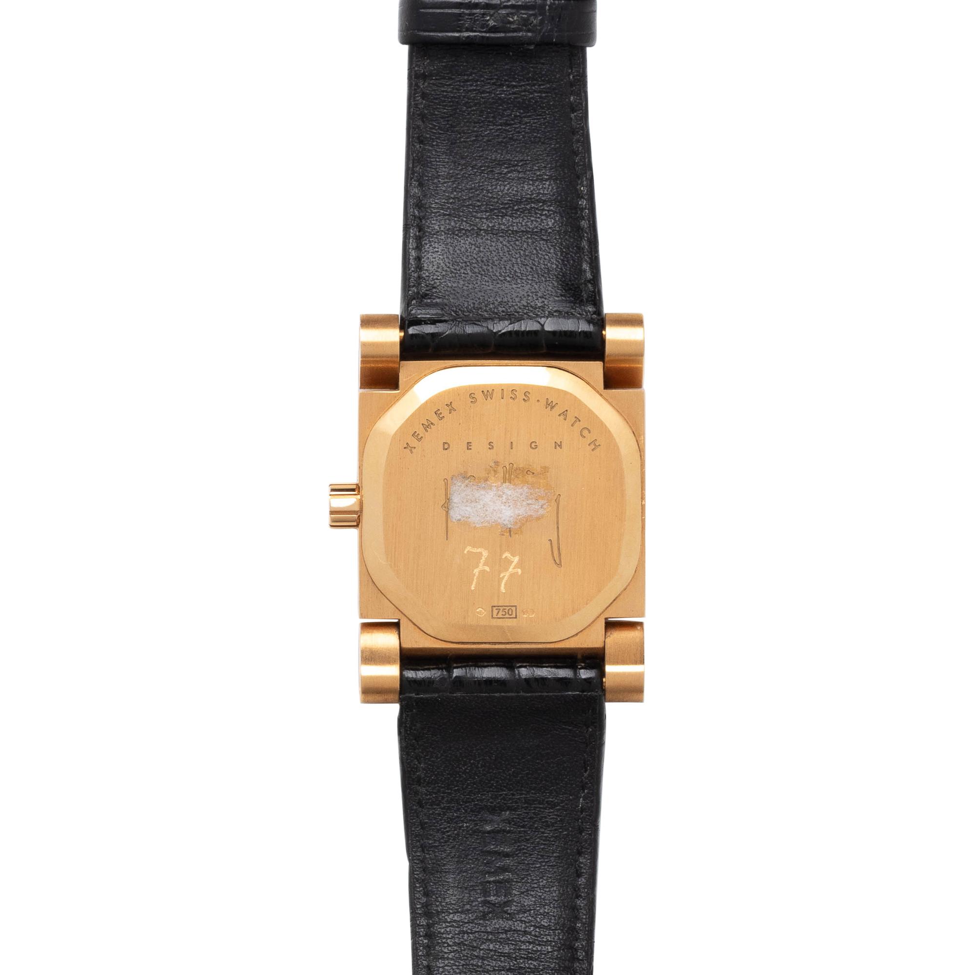 XEMEX, RUEDI KÜLLING, 18K PINK GOLD 'AVENUE' CHRONOGRAPH WRISTWATCH