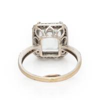 Birks, Aquamarine and Diamond Ring