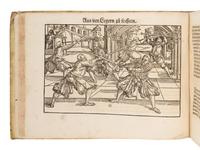 MEYER, Joachim (ca 1537-1571). Gründtliche Beschreibung, der freyen Ritterlichen unnd Adelichen kunst des Fechtens . Strasbourg: Berger, 1570.