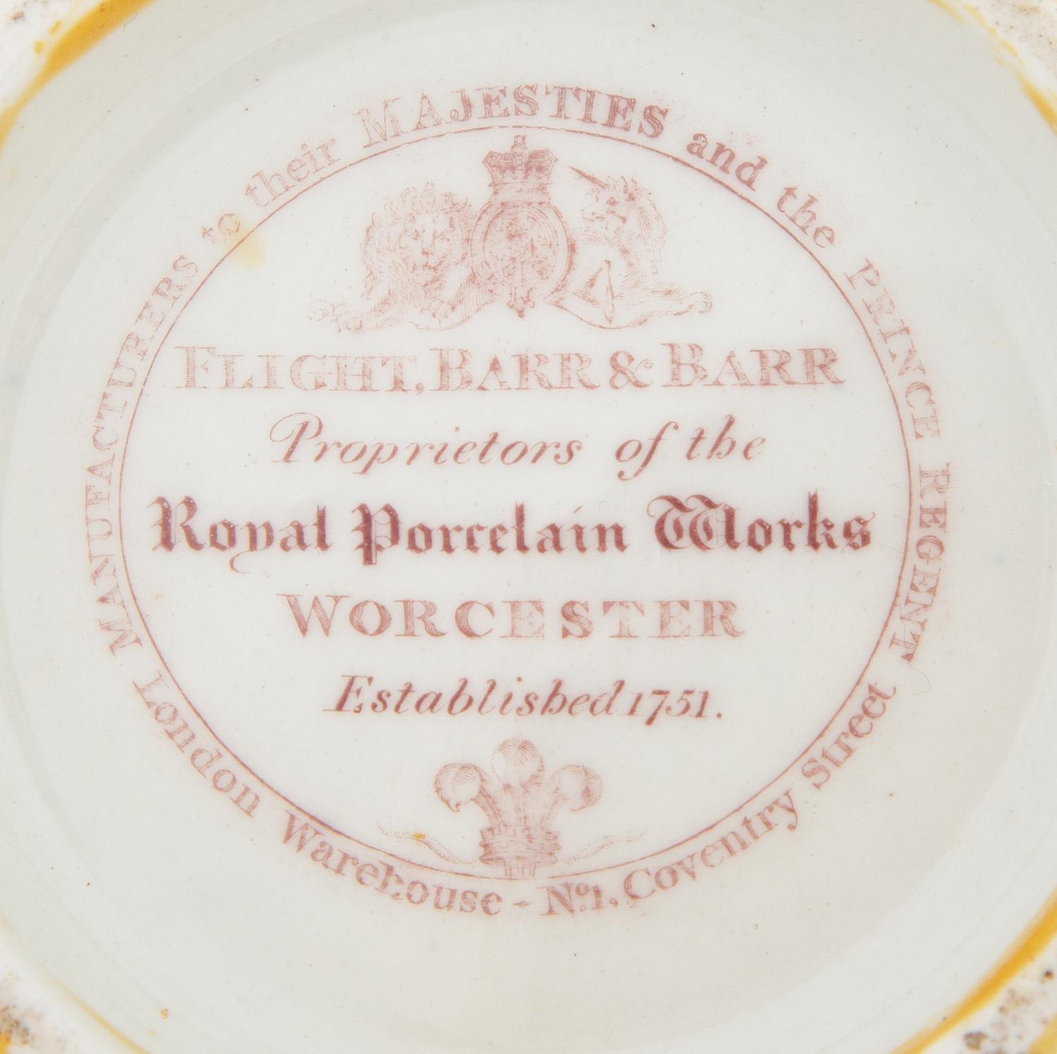 A Flight, Barr and Barr Porcelain Cup and Associated Saucer